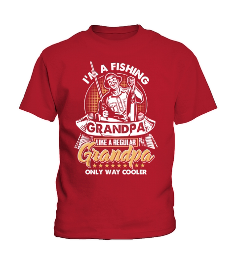 i m a fishing grandpa Kids T-Shirt