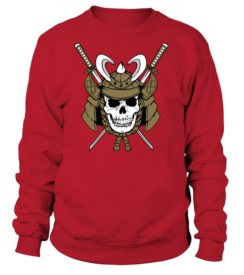 Skull Katana Helmet Samurai War Women's Sweatshirt