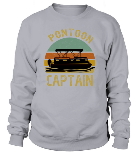Vintage Pontoon Captain Shirt Funny Pontoon Boat Women's Sweatshirt