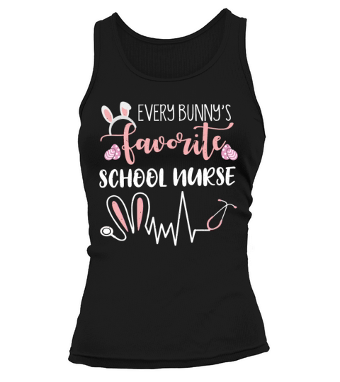 School Nurse Ears Bunny Easter Day Easter Sunday Tank top Woman
