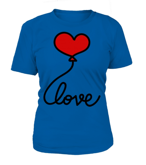 Valentine Day Love Heart Doodle Graphic Art Women's T-Shirt