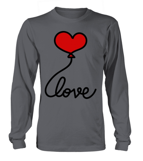 Valentine Day Love Heart Doodle Graphic Art Women's Long Sleeve