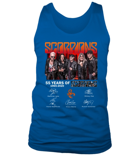 55 years of Scorpions 1965 2020 signatures shirt Tank Top Unisex