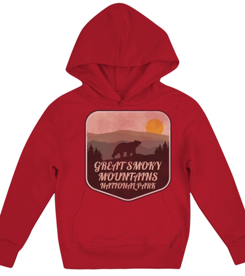 Great Smoky Mountains National Park Bear Kids Hoodie