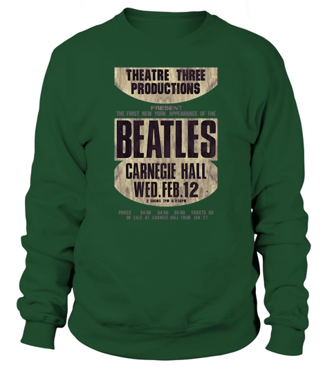 The Beatles Carnegie Hall Burnout Vintage Sweatshirt Unisex