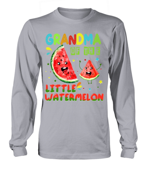 Funny Birthday Family T Shirt Grandma Watermelon Men's Long Sleeve