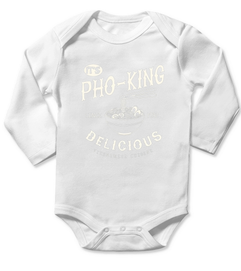 It Is Pho King Delicious Long Sleeve Baby One-Piece