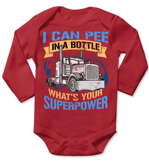 Trucker truck driver Long Sleeve Baby One-Piece