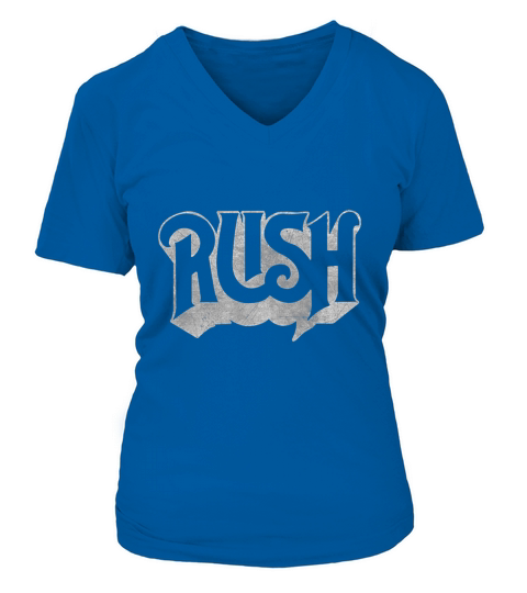 Rush  Classic Vintage Band Official V-neck T-Shirt Woman