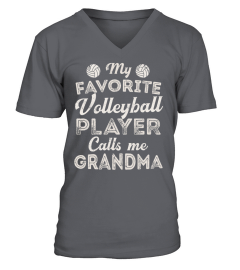 My Favorite Volleyball Player Calls Me Grandma Mother Men's V-Neck T-shirt