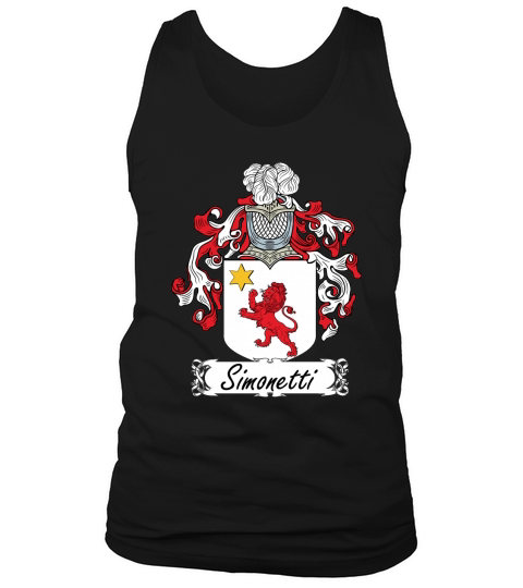 Simonetti Family Crest Italian Family Crests - Trucker Cap Tank Top Unisex