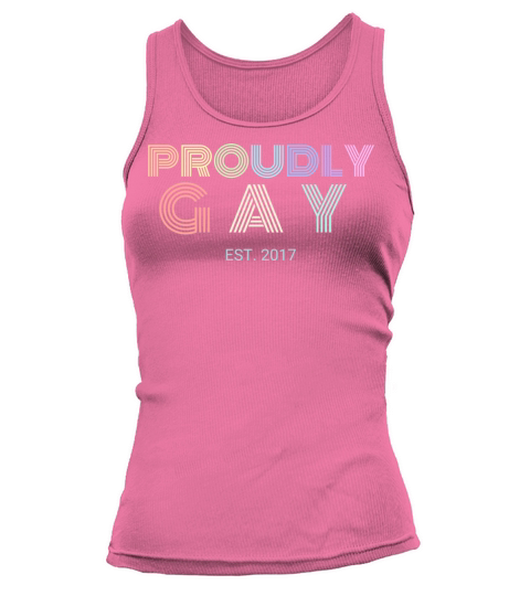 Proudly Gay Est 2017 Pride Women's Tank Top