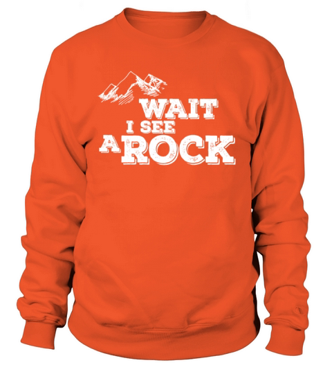 Wait I See A Rock Hiking Geology Stone Collector Women's Sweatshirt