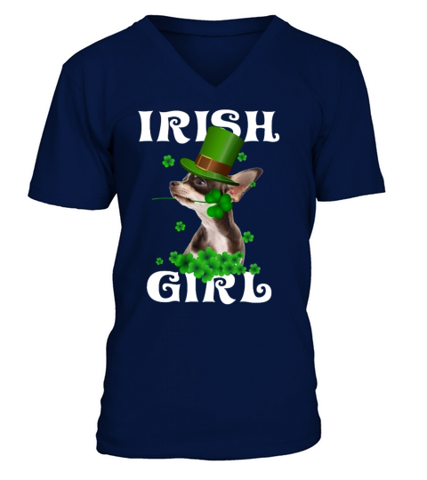 Chihuahua Patricks Day Gift For Chihuahua Lovers Men's V-Neck T-shirt