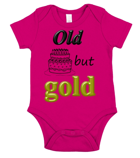 happy birthday old but gold Short Sleeve Baby One-Piece