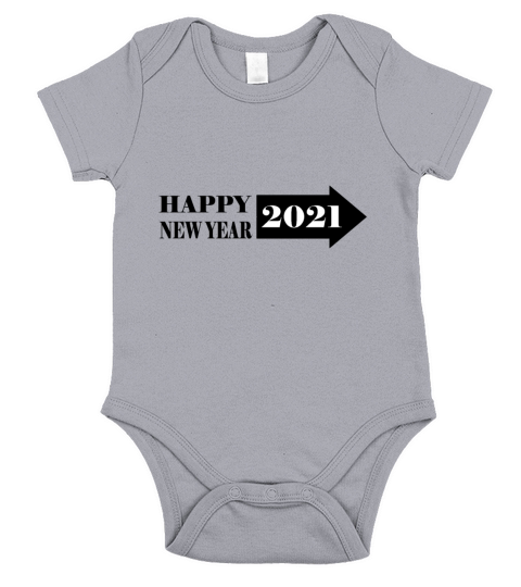 HAPPY NEW YEAR 2021 Short Sleeve Baby One-Piece