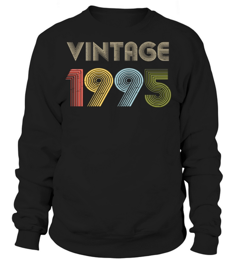 26th Birthday Vintage Shirt Born In 1995 Gift Tee Women's Sweatshirt