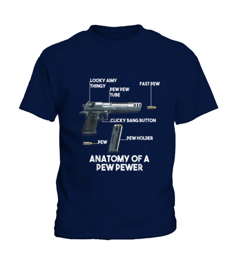 Anatomy of a Pew Pewer Ammo Gun Amendment Meme Lov Kids T-Shirt