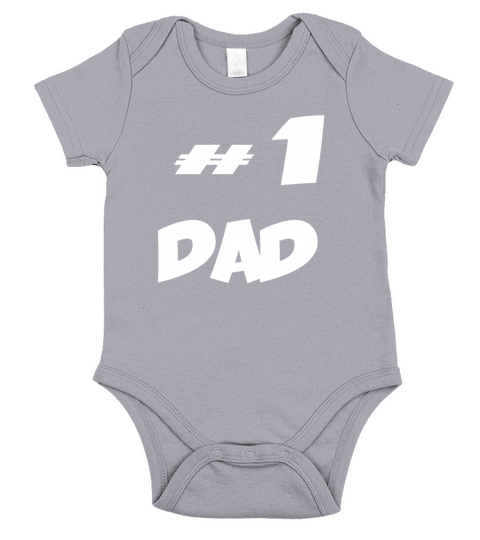 #1 dad, happy fathers day 2020 Short Sleeve Baby One-Piece