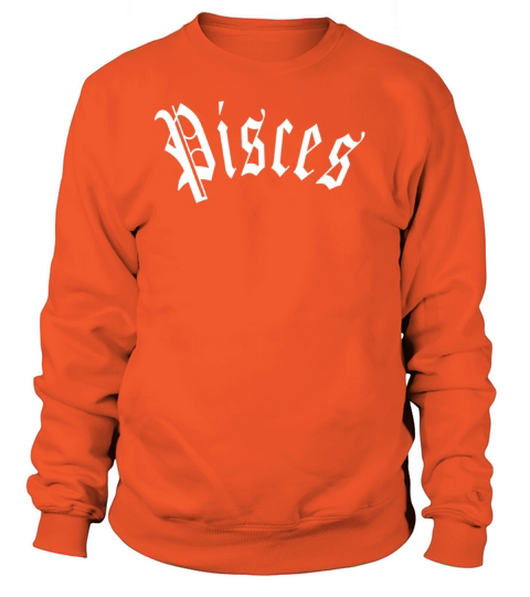 Pisces Zodiac Sign Birthday Blackletter Women's Sweatshirt