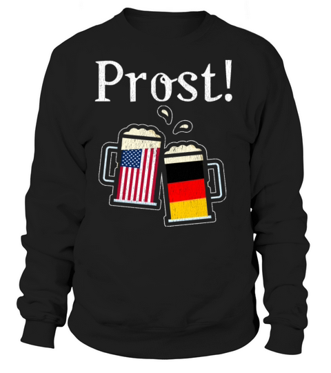 American German Beer Stein Prost Oktoberfest Print Women's Sweatshirt