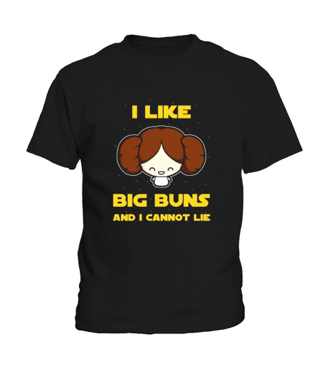 Princess Leia Organa I like big buns and I cannot lie shirt Kids T-Shirt