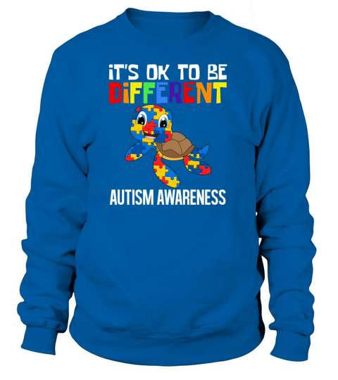 Its Ok To Be Different Autism Awareness Nature Women's Sweatshirt
