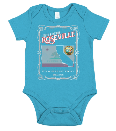 Roseville  - CALIFORNIA Short Sleeve Baby One-Piece