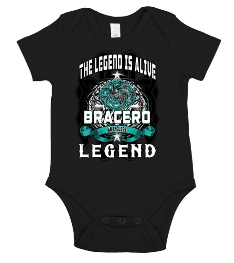 BRACERO ENDLESS LEGEND 3 HEAD DRAGON Short Sleeve Baby One-Piece