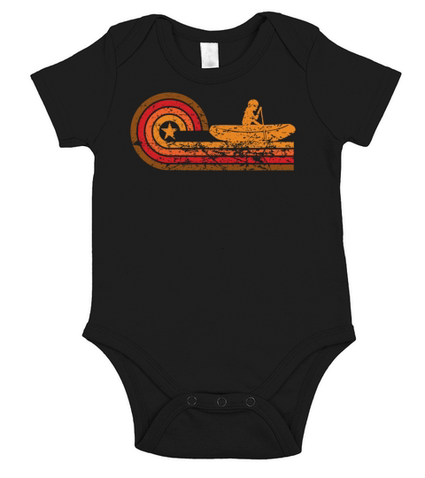 Retro Style White Water Rafting Vintage Short Sleeve Baby One-Piece