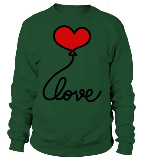 Valentine Day Love Heart Doodle Graphic Art Women's Sweatshirt