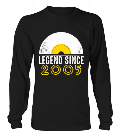Birthday Present Legend Since 2005 Record Gift Men's Long Sleeve
