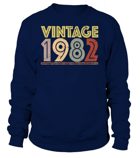 Vintage 1982 Retro Birthday Gift Women's Sweatshirt