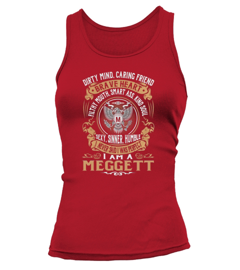 MEGGETT Brave Heart Eagle Name Tank top Woman