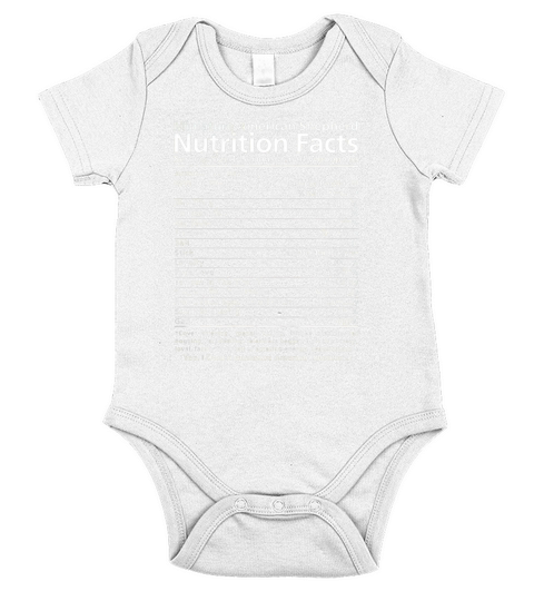 Miniature American Shepherd Shirt  Funny Nutrition Facts Short Sleeve Baby One-Piece