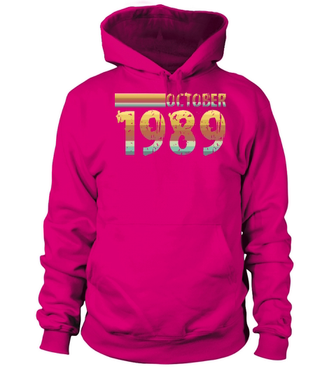 Vintage Awesome Since October 1989 31th Birthday Women's Hoodie