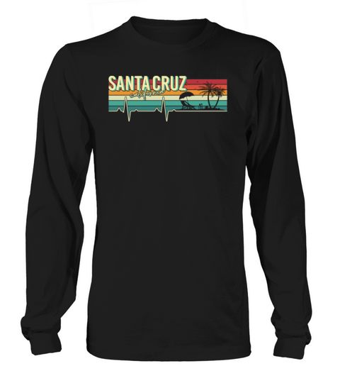 Santa Cruz California City ECG 70s 80s Vintage Women's Long Sleeve