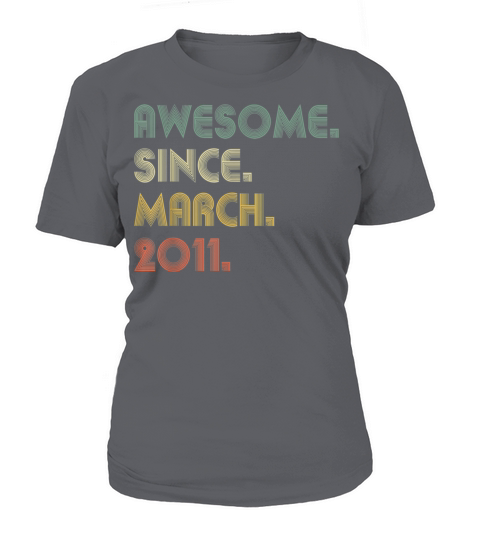 Awesome Since March 2011 10th Birthday 10 Ye 644 Women's T-Shirt