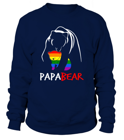 LGBT Papa Bear T Shirt Gay Pride Equal Rights Rain Women's Sweatshirt