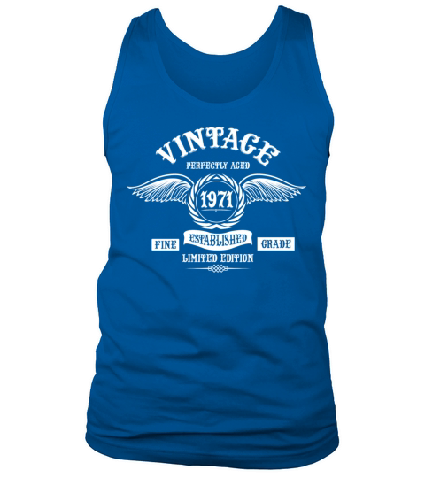 Vintage Perfectly Aged 1971 Men's Tank Top