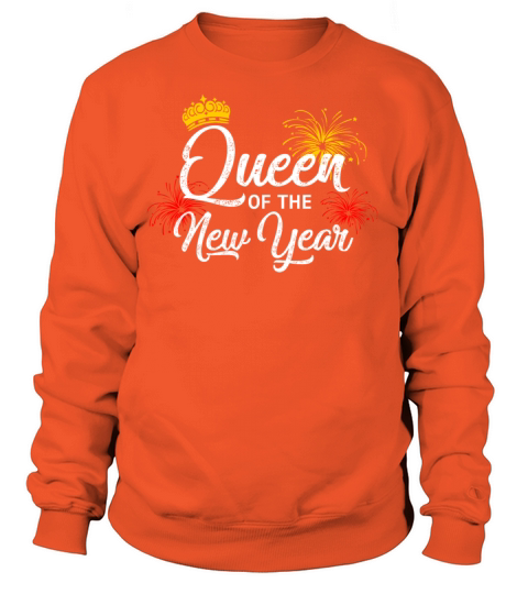 Queen of the New Year fireworks Happy New Years Women's Sweatshirt