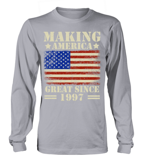 Making America Great Since 1997 American Flag Women's Long Sleeve