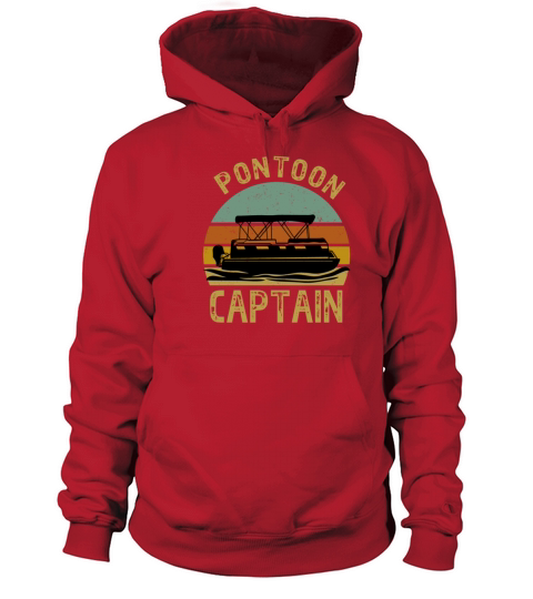 Vintage Pontoon Captain Shirt Funny Pontoon Boat Women's Hoodie