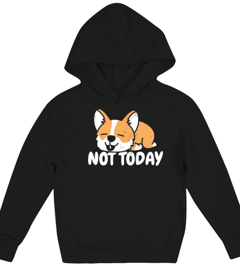 Dog Corgi Funny Kids Hoodie