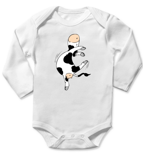- Ballet Cow Kids Long Sleeve Baby One-Piece