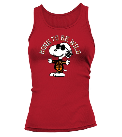 Peanuts Halloween Snoopy Bone 2 Be Wild Women's Tank Top