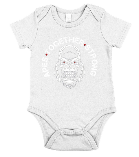 Apes Together Strong Short Sleeve Baby One-Piece