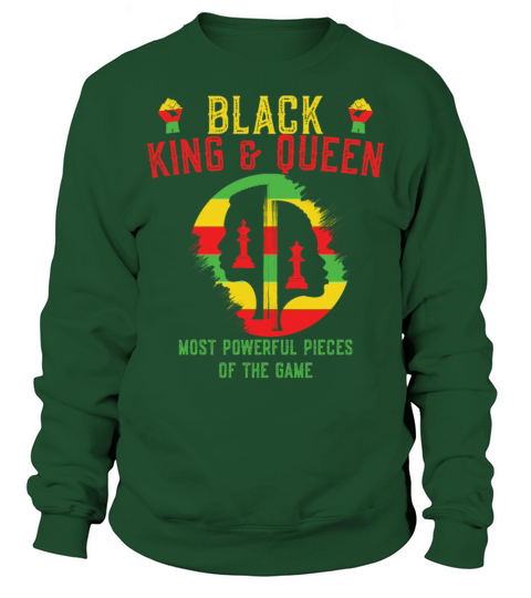 Black King and Queen Most Powerful Piece Men's Sweatshirt