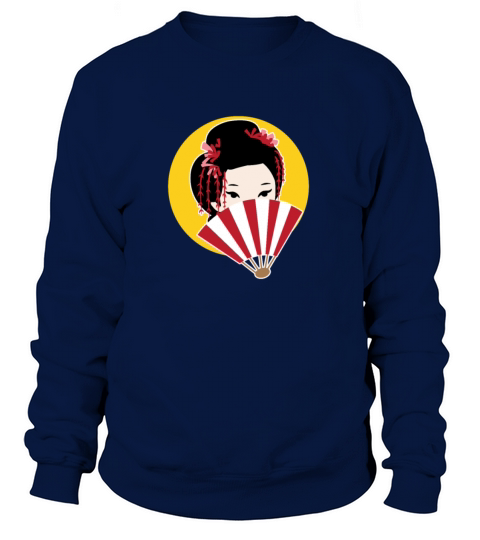 Geisha Geiko Fan Japanese Kimono Tea Ceremony Women's Sweatshirt