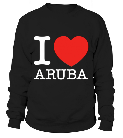 I Love Heart Aruba Funny T Shirt Women's Sweatshirt